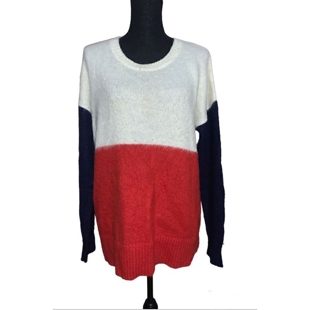 Madewell Colorblock Wool Blend Sweater